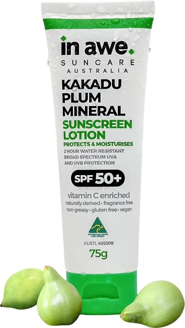 SPF50+ Mineral Sunscreen Lotion with Kakadu Plum 75g