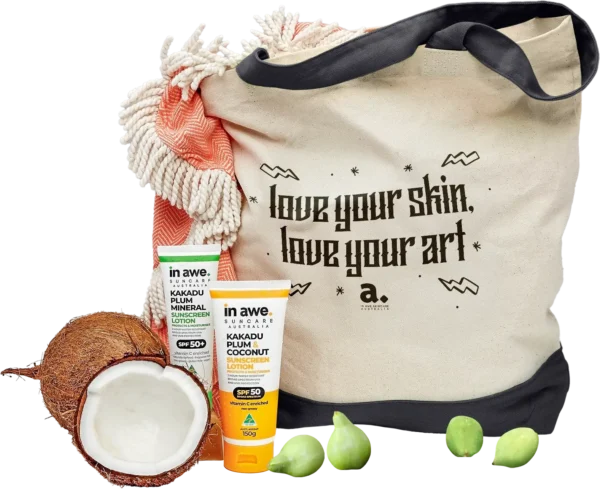 Beach Pack with Tote Bag - Black