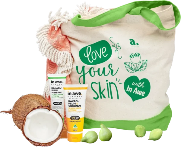 Beach Pack with Tote Bag - Green