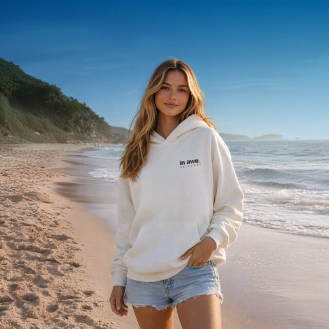 Product thumbnail for In Awe Love Your Skin Relaxed Hoodie