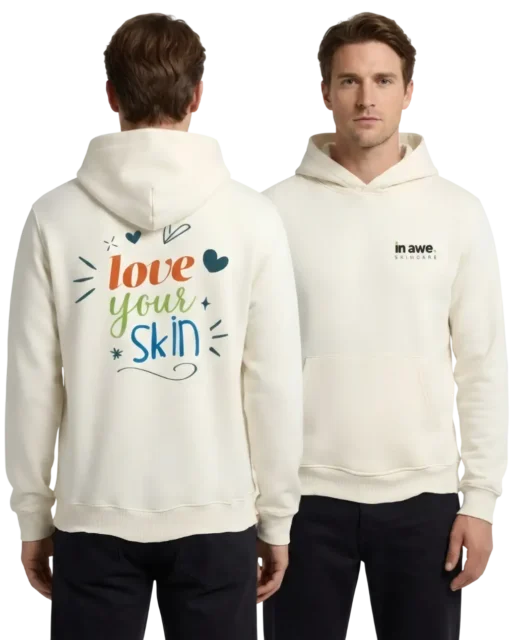 Product thumbnail for In Awe Love Your Skin Relaxed Hoodie